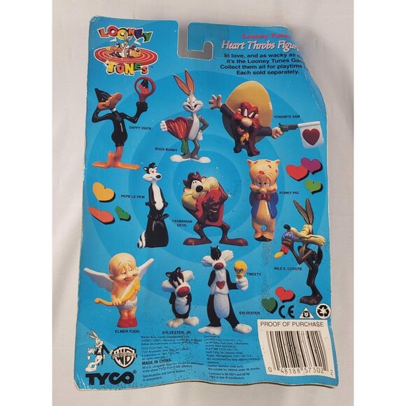 Looney Tunes Heart Throbs Figurines Sylvester Tweety Vintage Tyco - Picture 4 of 4